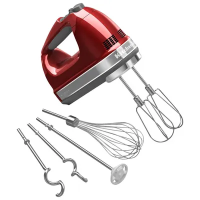 KitchenAid 9-Speed Hand Mixer (KHM926CA) - Candy Apple Red