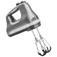 Kitchenaid 6-Speed Hand Mixer With Flex Edge Beaters (KHM6118CU) - Contour Silver