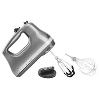 Kitchenaid 6-Speed Hand Mixer With Flex Edge Beaters (KHM6118CU) - Contour Silver