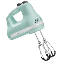 Kitchenaid 6-Speed Hand Mixer With Flex Edge Beaters (KHM6118IC) - Ice