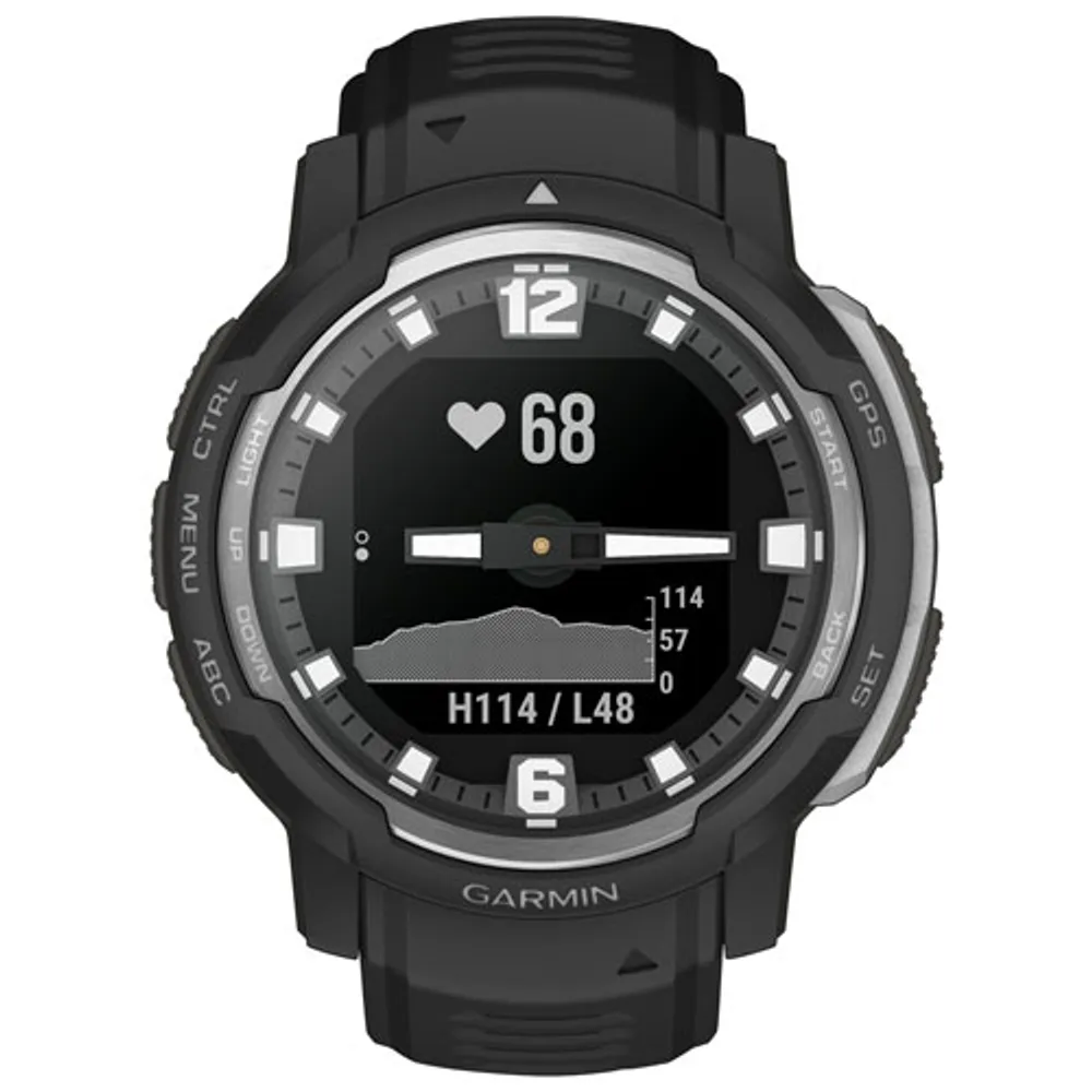 Garmin Instinct Crossover 45mm GPS Watch with Heart Rate Monitor