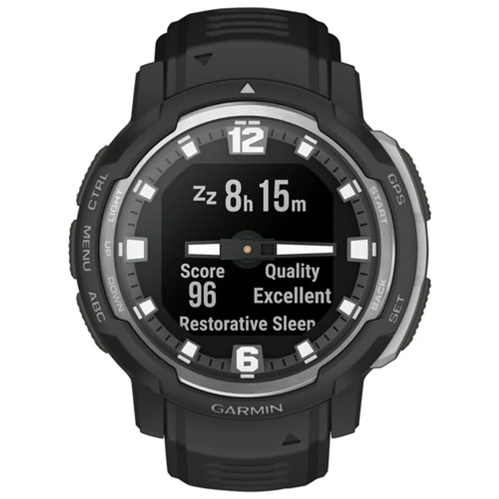 Garmin Instinct Crossover 45mm Bluetooth Multisport Smartwatch - Black