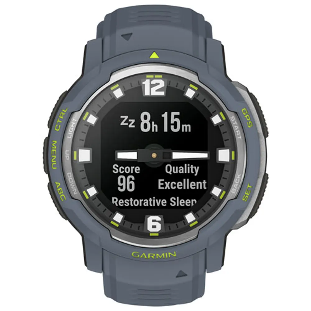 Garmin Instinct Crossover 45mm Bluetooth Mutlisport Smartwatch - Blue Granite