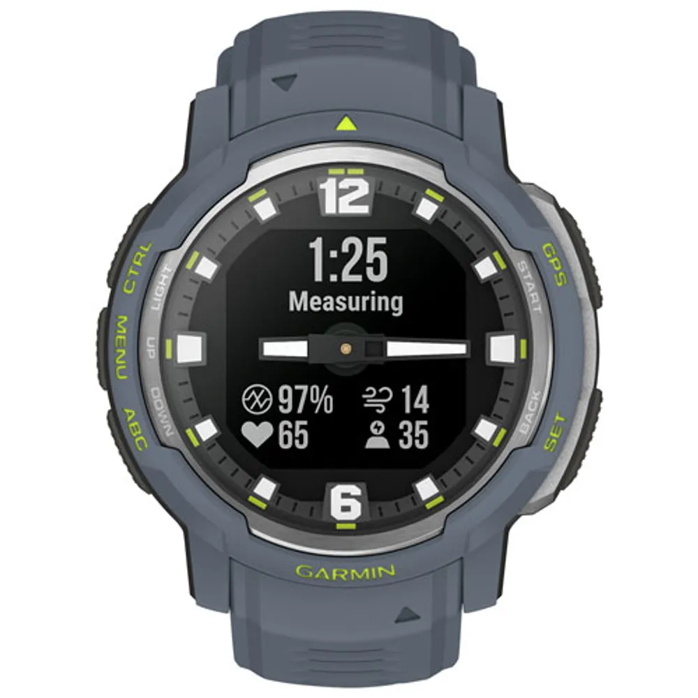 Garmin Instinct Crossover 45mm Bluetooth Mutlisport Smartwatch - Blue Granite