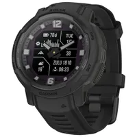 Garmin Instinct Crossover Solar Tactical Edition 45mm GPS Watch with Heart Rate Monitor - Black