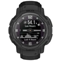 Garmin Instinct Crossover Solar Tactical Edition 45mm GPS Watch with Heart Rate Monitor - Black