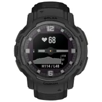 Garmin Instinct Crossover Solar Tactical Edition 45mm GPS Watch with Heart Rate Monitor - Black