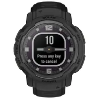 Garmin Instinct Crossover Solar Tactical Edition 45mm GPS Watch with Heart Rate Monitor - Black