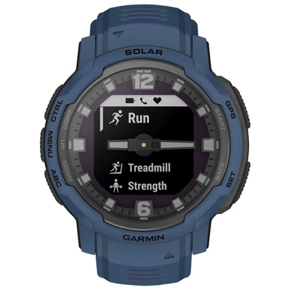 Garmin Instinct Crossover Solar 45mm Bluetooth Mutlisport Smartwatch - Tidal Blue