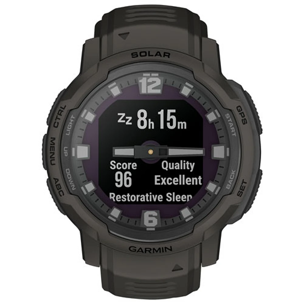 Garmin Instinct Crossover Solar 45mm Bluetooth Mutlisport Smartwatch - Graphite