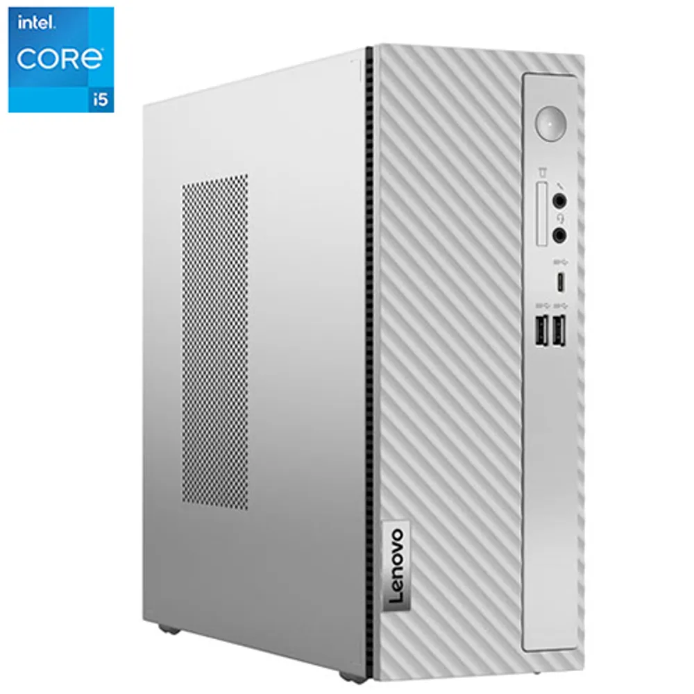 Lenovo IdeaCentre 3i Desktop PC - Cloud Grey (Intel Core i5-12400/256GB SSD/8GB RAM/Windows 11)