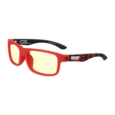 Gunnar Blue Light Glasses, Enigma, Marvel Spider-Man Miles Morales Edition, with GUNNAR-Focus, Amber Lens, 65% Blue Light and 100% UV Protection
