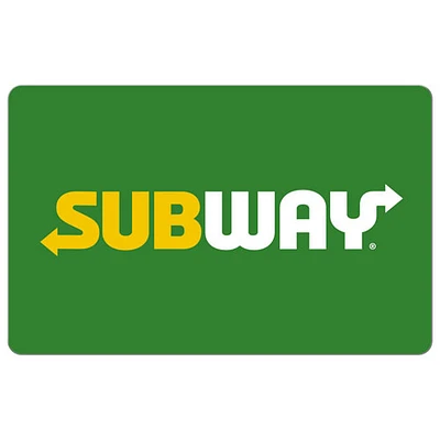 Subway Gift Card