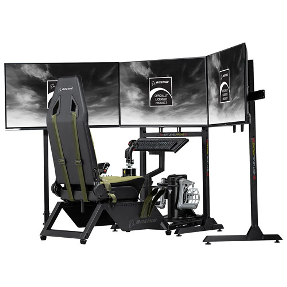 UNI Next Level Racing Boeing Military Edition Flight Simulator Cockpit - Black