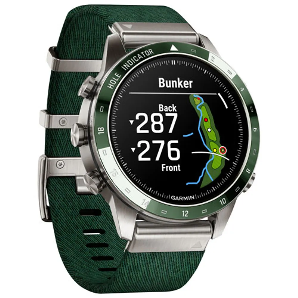 Garmin MARQ Golfer Gen 2 46mm GPS Watch with Heart Rate Monitor - Pine Green