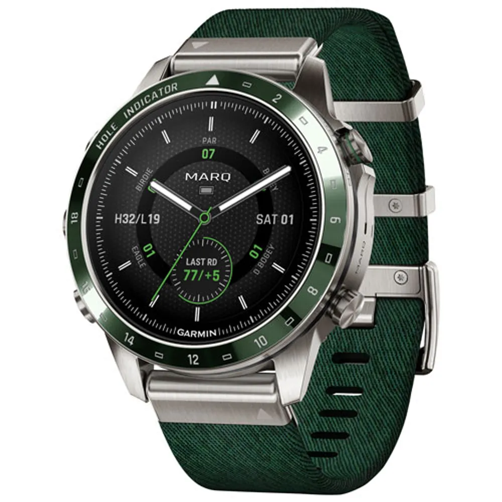 Garmin MARQ Golfer Gen 2 46mm GPS Bluetooth Golf Smartwatch - Pine Green