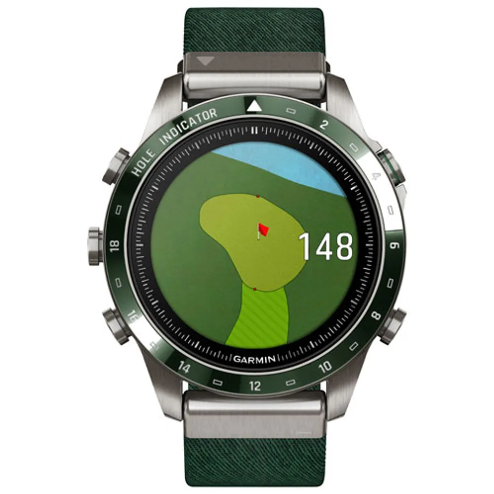 Garmin MARQ Golfer Gen 2 46mm GPS Bluetooth Golf Smartwatch - Pine Green