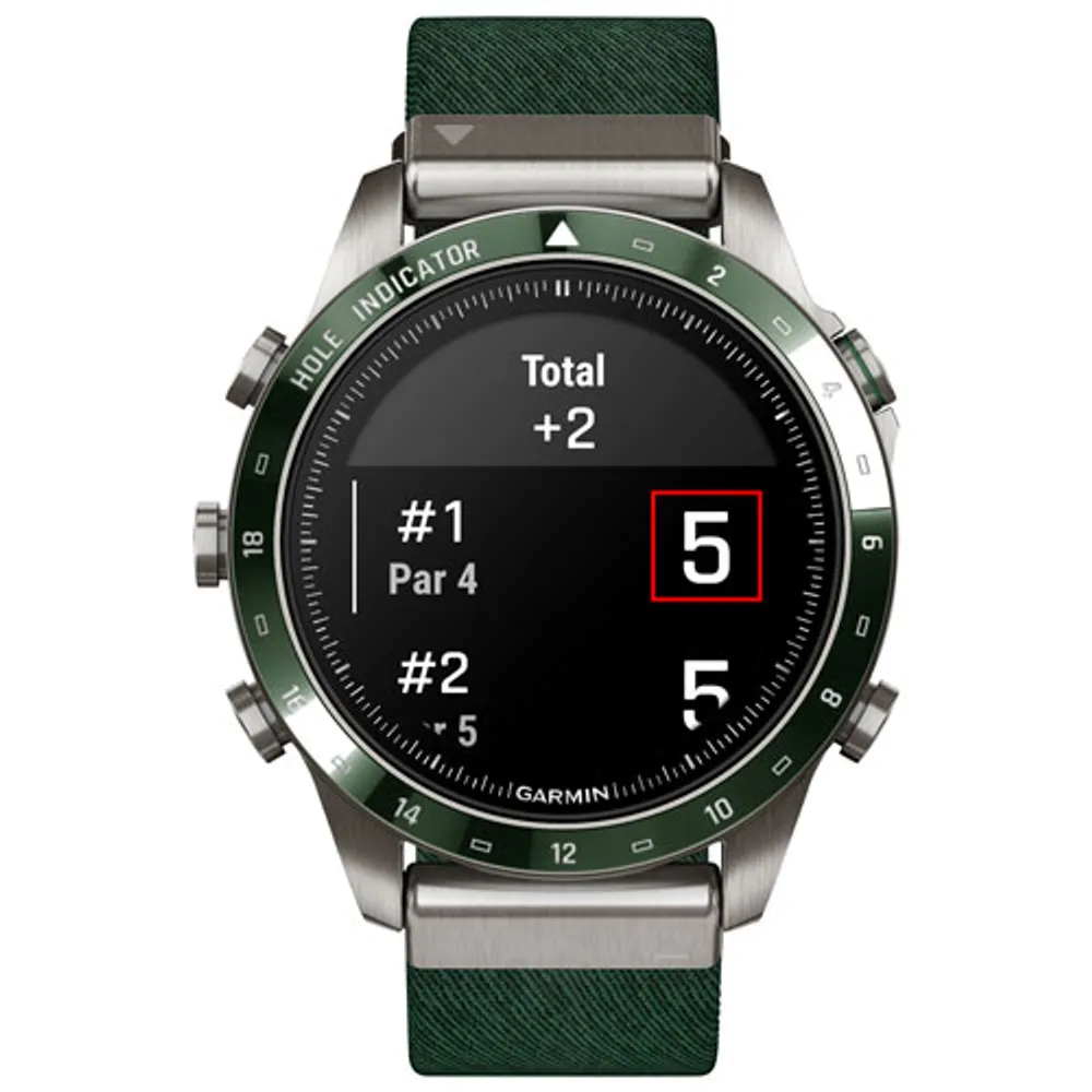 Garmin MARQ Golfer Gen 2 46mm GPS Bluetooth Golf Smartwatch - Pine Green