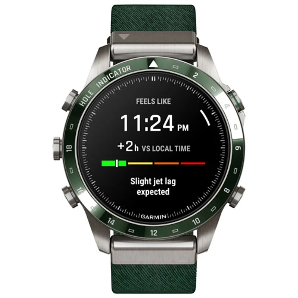 Garmin MARQ Golfer Gen 2 46mm GPS Watch with Heart Rate Monitor - Pine Green