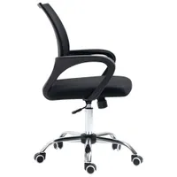 Fauteuil de bureau en filet à dossier mi-hauteur Dynamo de Naz - Noir