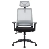 Naz Expert Full-Back Mesh Office Chair with Headrest - Black