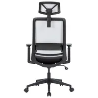 Naz Expert Full-Back Mesh Office Chair with Headrest - Black