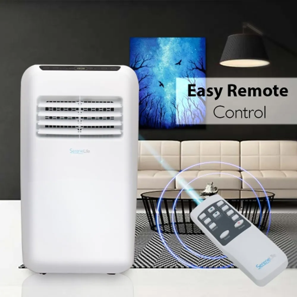 SereneLife SLPAC8 Portable Air Conditioner Compact Home AC Cooling Unit  with Built-in Dehumidifier u0026 Fan Modes, Quiet Operation, Includes Window  Mount Kit, 8,000 BTU, White | Galeries de la Capitale