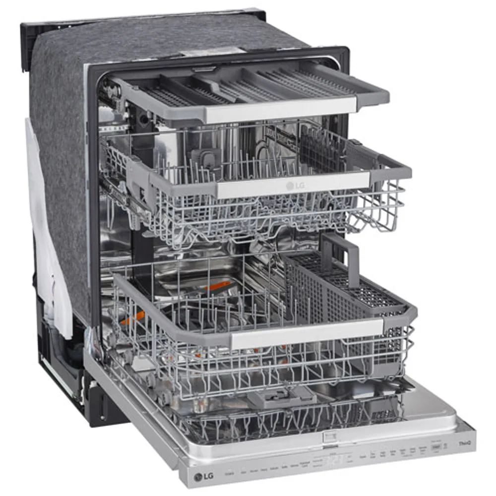 LG 24" 44dB Built-In Dishwasher with Stainless Steel Tub & Third Rack (LDPS6762S) - Stainless Steel