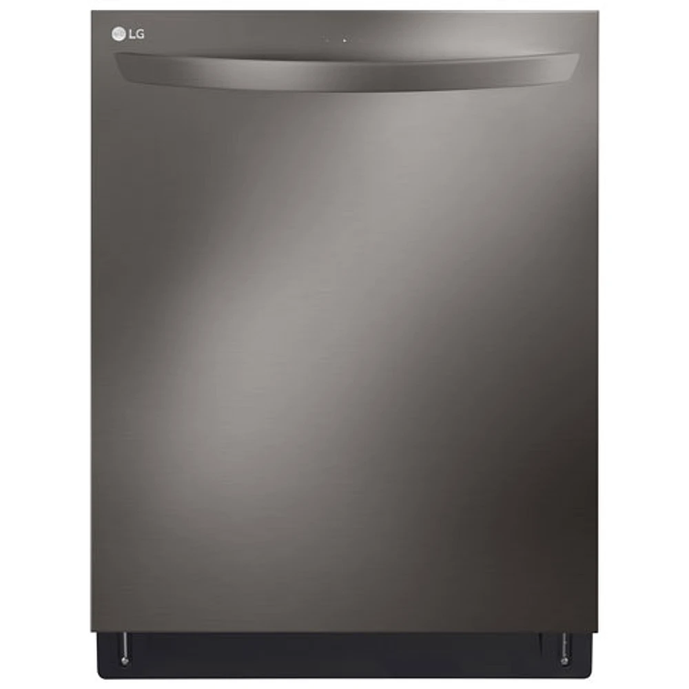 Lave-vaisselle encastrable 24 po 42 dB avec cuve en inox et 3e panier de LG (LDTH7972D) - Acier inoxydable noir