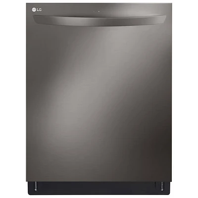 Lave-vaisselle encastrable 24 po 42 dB avec cuve en inox et 3e panier de LG (LDTH7972D) - Acier inoxydable noir