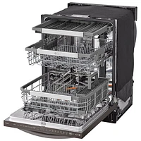 LG 24" 42dB Built-In Dishwasher with Stainless Steel Tub & Third Rack (LDTH7972D) - Black Stainless