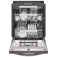 LG 24" 42dB Built-In Dishwasher with Stainless Steel Tub & Third Rack (LDTH7972D) - Black Stainless