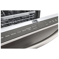 LG 24" 42dB Built-In Dishwasher with Stainless Steel Tub & Third Rack (LDTH7972D) - Black Stainless