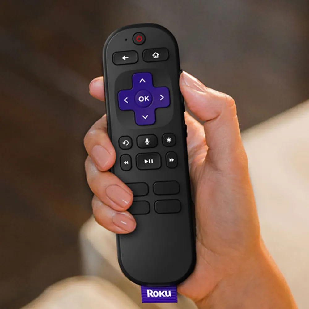 Télécommande vocale Roku avec commandes de téléviseur