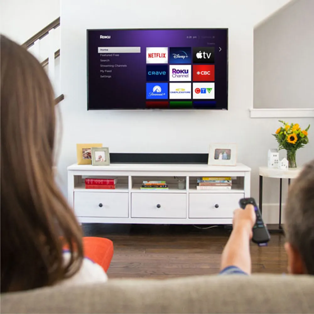 Télécommande vocale Roku avec commandes de téléviseur