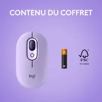 Logitech POP Mouse Bluetooth Optical Ambidextrous Mouse - Cosmos