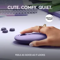 Logitech POP Mouse Bluetooth Optical Ambidextrous Mouse - Cosmos