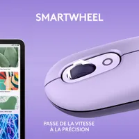 Logitech POP Mouse Bluetooth Optical Ambidextrous Mouse - Cosmos