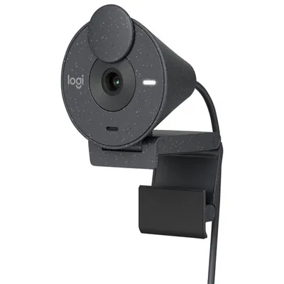 Logitech Brio 300 Full HD 1080p Webcam with Mono Noise Reduction Mic