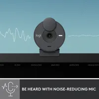 Caméra Web HD intégrale 1080p Brio 300 de Logitech avec microphone mono à réduction du bruit - Graphite