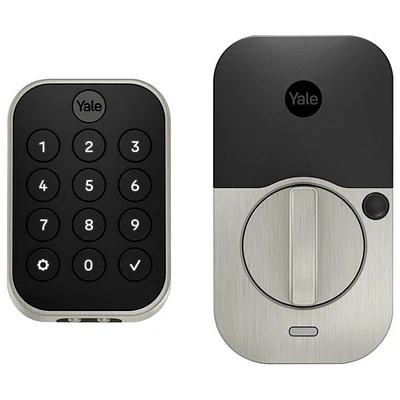 Serrure intelligente Wi-Fi Assure Lock 2 avec pavé numérique de Yale - Nickel satiné