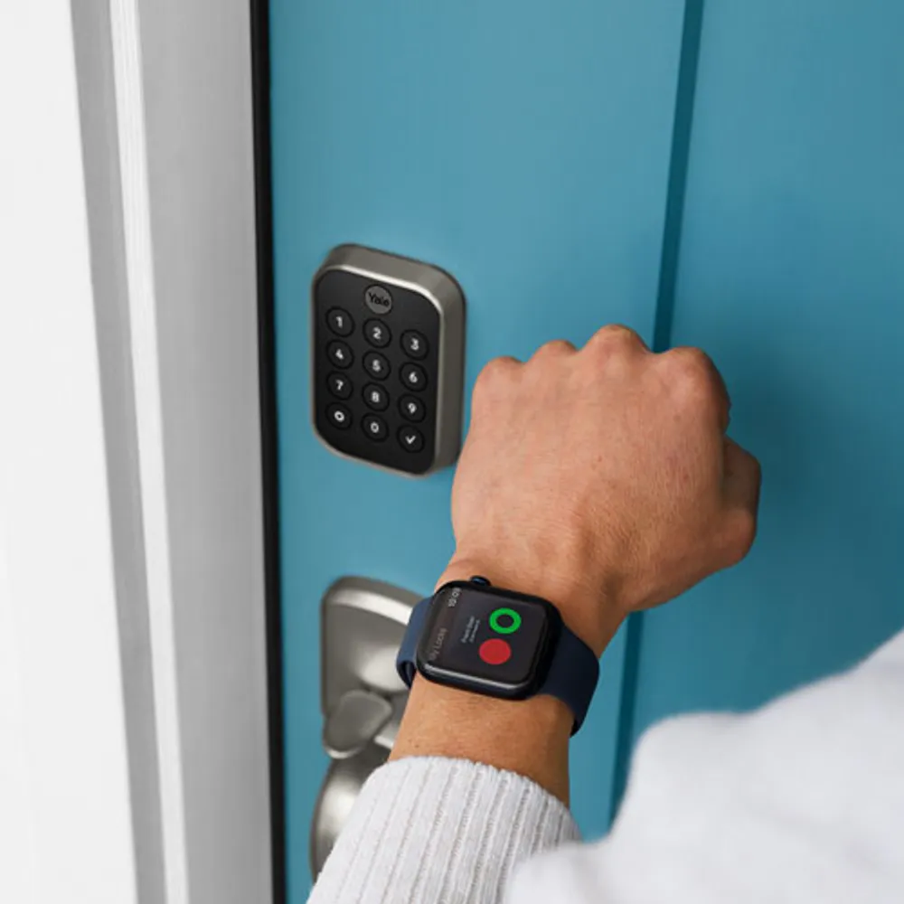 Serrure intelligente Wi-Fi Assure Lock 2 avec pavé numérique de Yale - Nickel satiné