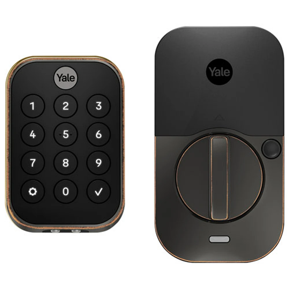 Serrure intelligente Bluetooth Assure Lock 2 avec pavé numérique de Yale - Bronze huilé
