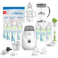 Dr. Brown’s Natural Flow Anti-Colic Options+ All-In-One Gift Set - Clear