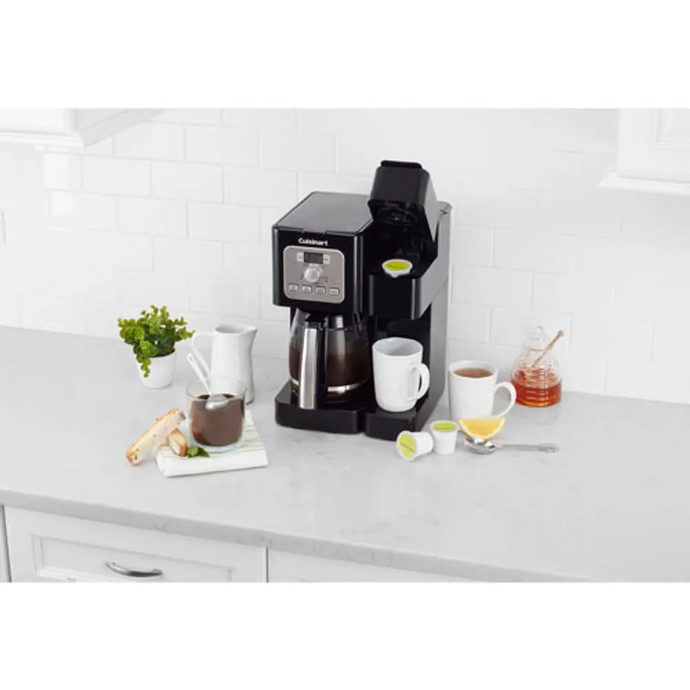 Cuisinart 12-Cup Automatic/Single Serve Coffee Maker (SS-12C) - Black