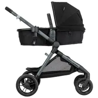 Poussette modulaire Pivot Xpand d'Evenflo avec siège d'auto pour bébé LiteMax - Noir Ayrshire