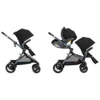 Poussette modulaire Pivot Xpand d'Evenflo avec siège d'auto pour bébé LiteMax - Noir Ayrshire