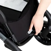 Poussette modulaire Pivot Xpand d'Evenflo avec siège d'auto pour bébé LiteMax - Noir Ayrshire