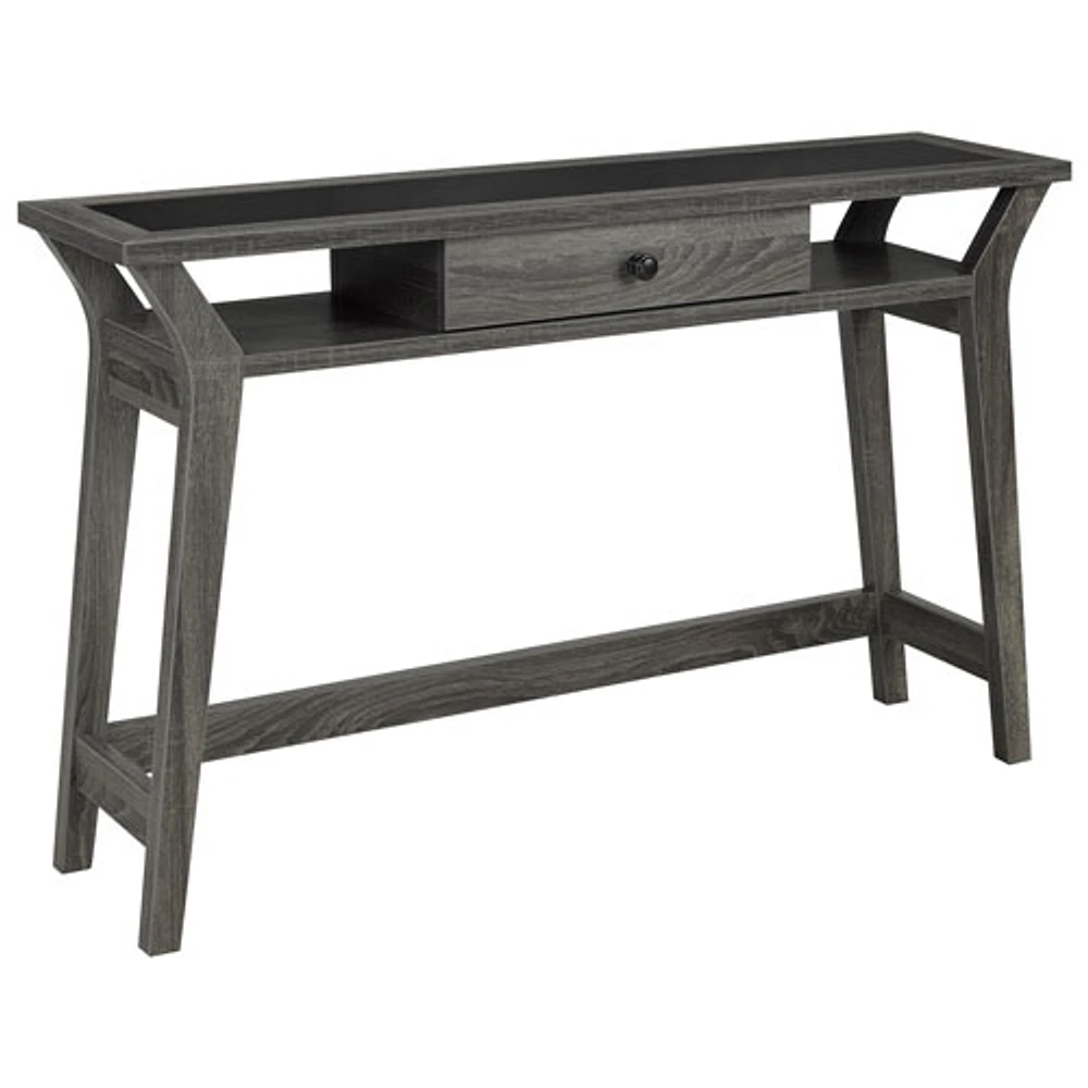 Casper Contemporary Rectangular Console Table with Storage - Grey