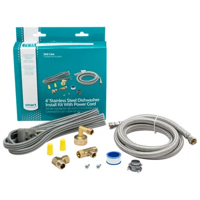 Smart Choice Universal 6" Deluxe Dishwasher Install Kit